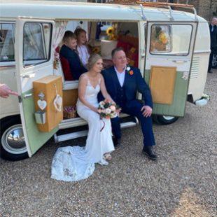 Split Screen Camper-van by Mollys Classic Wedding Cars Kent