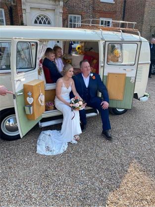 Split Screen Camper-van by Mollys Classic Wedding Cars Kent